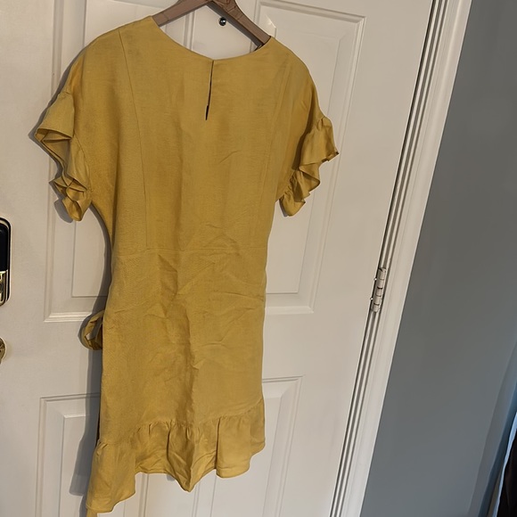 Astr Ruffle Linen Dress - Picture 3 of 3